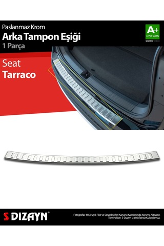 S-dizayn Seat Tarraco Krom Arka Tampon Eşiği 2018 Üzeri