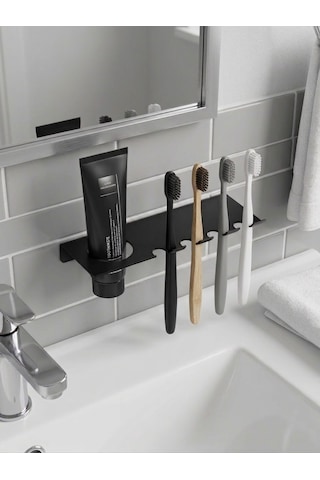Metal Banyo Seti Mat Siyah