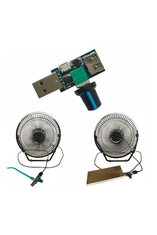 Usb Fan Hız Kontrol Modülü - Dc 5V-12V 5W