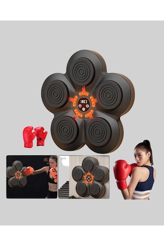 Akıllı Müzikli Boks Makinesi Bluetooth Bağlantılı Işıklı Hedefli Fitness Aleti Çok Renkli