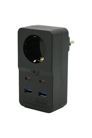 Wınnboss Akım Korumalı Priz 4 Usb 1 Priz 3438