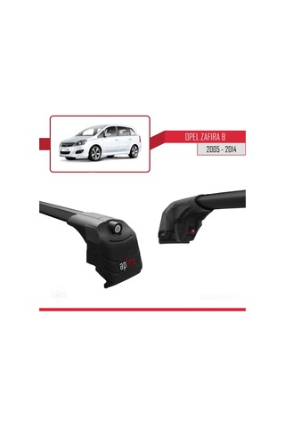 Opel - Vauxhall Zafira B 2005-2014 Arası İle Uyumlu Ace-2 Ara Atkı Tavan Barı Siyah