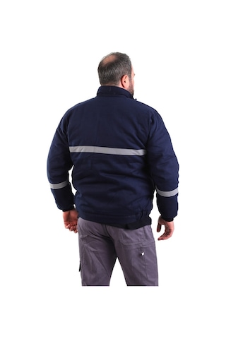 Eser - 7-7 Gabardin Içi Polarlı Mont -Lacivert