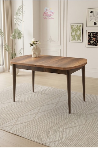 Kelebek Gizli Kaşıklıklı Açılır Mdf Masa Mutfak,salon,yemek Odası Masası 80x140 Cm Ceviz Kelebek Gizli Kaşıklıklı Açılır Mdf Masa Mutfak,salon,yemek Odası Masası 80x140 Cm Ceviz