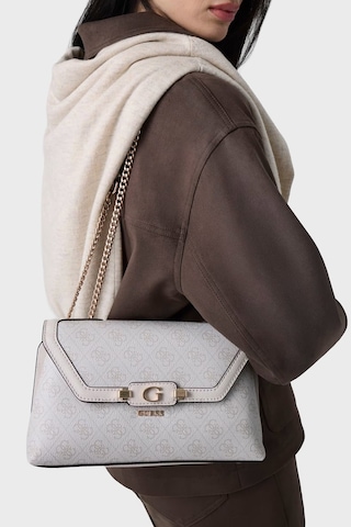 Guess Lindsey Logolu Zincir Askılı Çanta Hwsg9749210 Bayan Çanta Hwsg97 49210 Bnn Krem