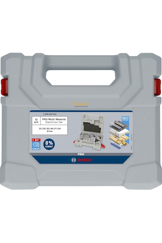 Bosch Pro Multi 12 Parça Vidalı Panç Seti 22-64 Mm 2608900524
