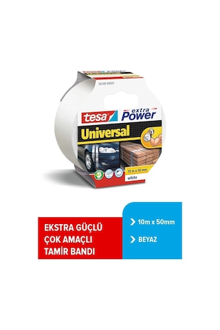 Duct Tamir Bandı, Extra Power Universal, Beyaz, 10m X 50mm