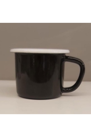 Emaye Kupa Siyah Siyah