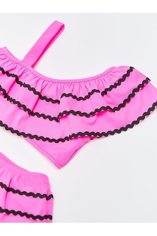 Deep Beach Sutaşı Detaylı Kız Çocuk Bikini Takım 001