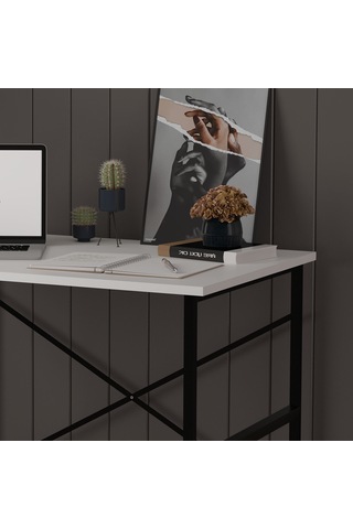 Metal Çalışma Masası-metalçm02-beyaz Beyaz