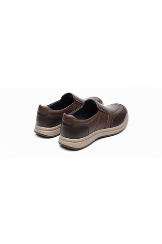 Growish Gr0456 Hakiki Deri Hafif Eva Taban 3 Renk Günlük Rahat Casual Sneaker Ayakkabı Kahverengi