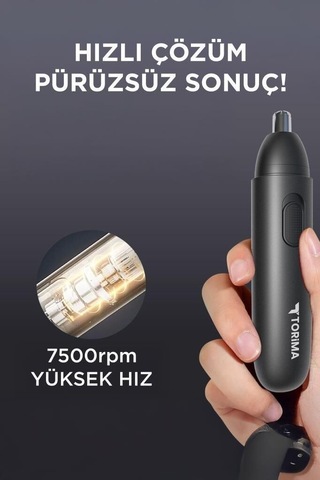 Özel Üretim Burun Kılı Kesme Makinesi Gt-2220a Siyah Taşınabilir Tarz Alet Günlük Bakım