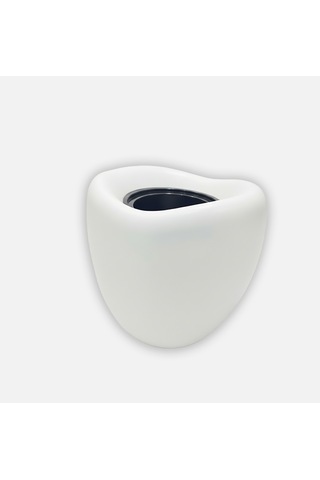 Evinizin Atölyesi Yumurta Saksı Kirli Beyaz 52 Lt 52cm-round