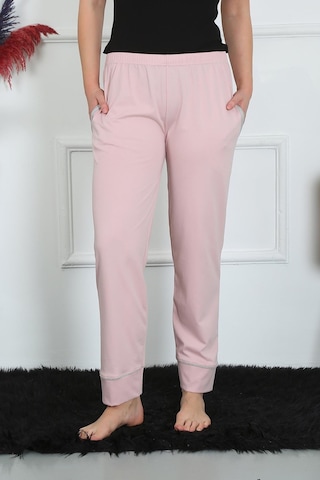 Akbeniz Kadın Pamuk Penye Cepli Tek Alt Pijama Pudra 27512-pudra Pudra