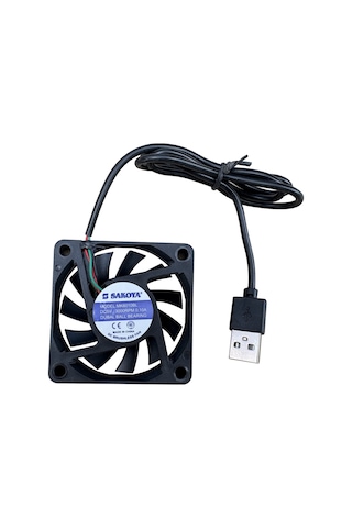 Usb Fan 60x60x10 2 Adet Laptop, Modem, Tv Soğutucu Dubal Ball Bearing Sessiz 3000 Rpm