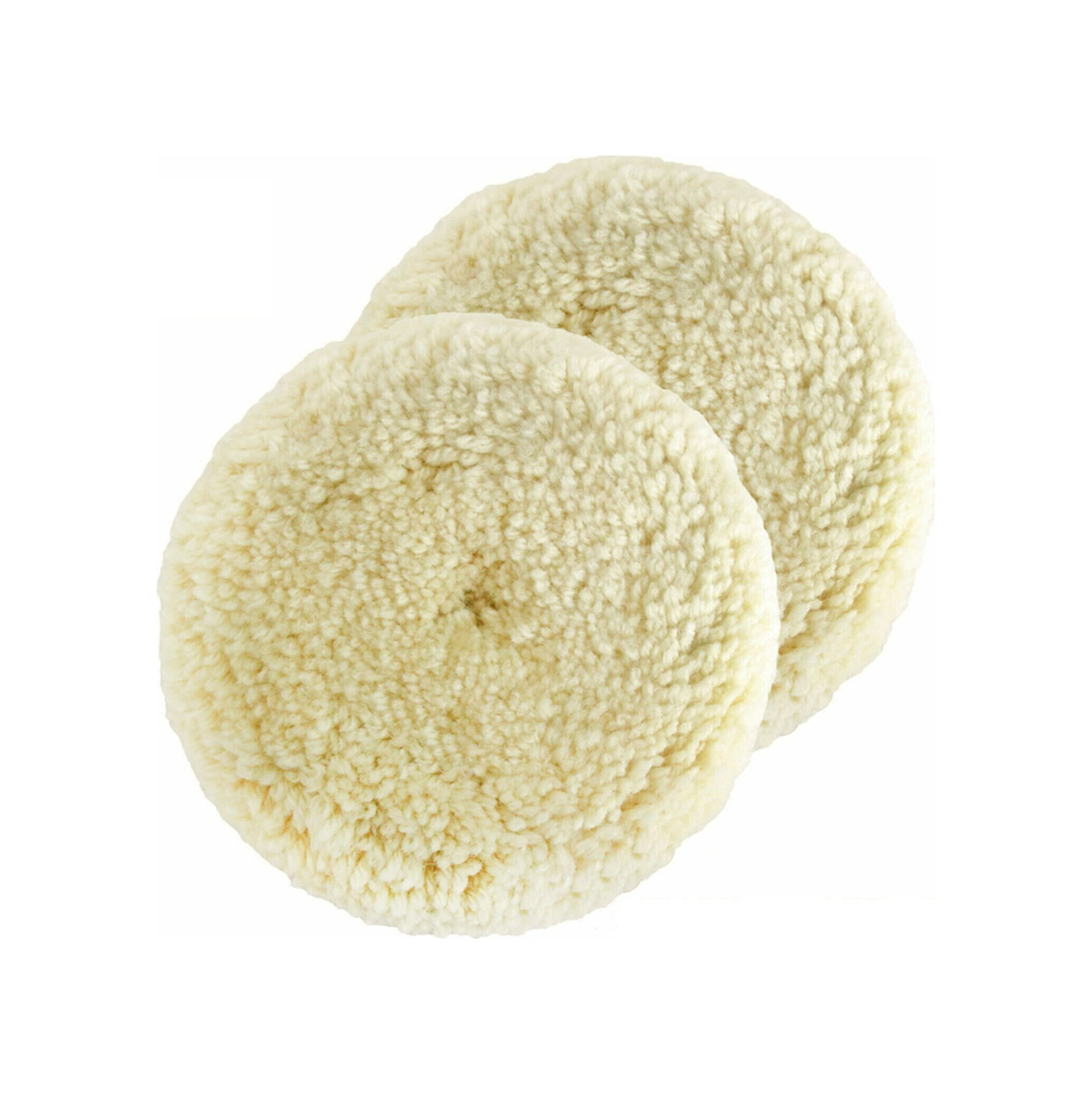 Folinda 2 Adet 3 İnç Kuru Pamuk-koyun Bir Yüzlü Aparatlı Cila Diski - Araç Bakımı Ve Cila Uygulaması İçin