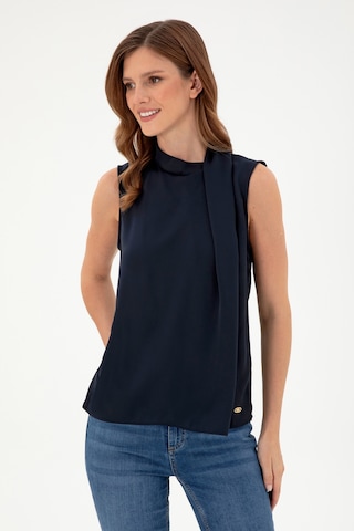 U.S. Polo Assn. Kadın Lacivert Kolsuz Bluz 50293821-VR033