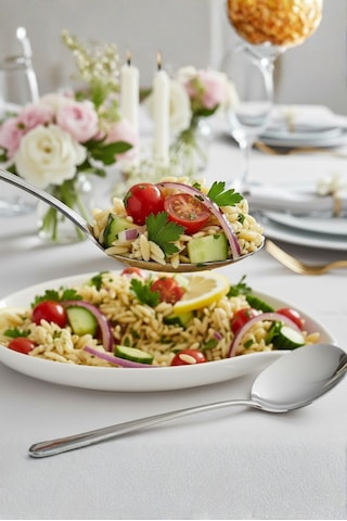 Lüx Paslanmaz Çelik Servis Kaşığı 21 Cm - Sunum Kaşığı - Salata Kaşığı
