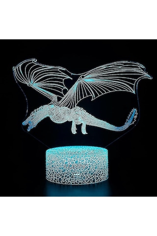 Gece Lambası Led İllüzyon Masa Lambası 16 Renk Uzaktan Kumanda Çok Renkli