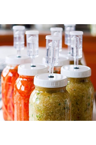 Jdxhlau Fermentasyon İçin Hava Kilitleri, Silikon Grommetli Fermantasyon Hava Kilidi, Muhafaza, Bira Yapımı,, Lahana Turşusu İçin