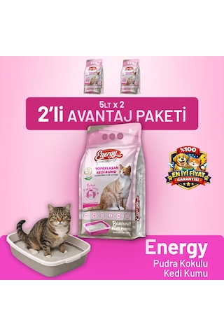 Kedi Kumu Pudra Kokulu 5 Lt - 2 Adet