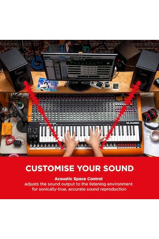 M-audıo Bx5-5" Stüdyo Monitör Hoparlörü, Akustik Alan Kontrolü İle Müzik Prodüksiyonu Ve Karışımı İçin, 100w