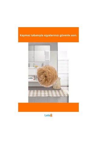 4'lü Beyaz Kanca Askı Aparatı Seti Dayanıklı Abs Plastik Çok Renkli