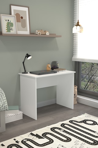 Mono Modern Çalışma Masası 90x60 Cm Bilgisayar Ve Ders Masası Ofis Ve Home Office Masa Beyaz