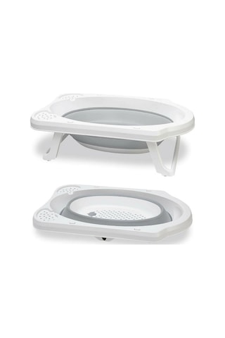 Babydoor 3'lü Set Katlanır Bebek Banyo Yıkama Seti Küvet - Su Kovası - Maşrapa