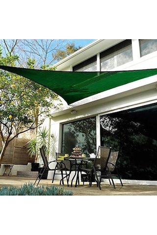 Coolaroo 473921 Coolhaven Gölgelik Yelken Donanım Kitli, 12' Üçgen, Safir Abanoz