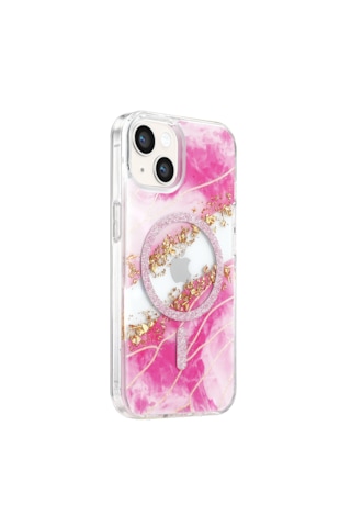 Lotus Simli Magsafe İphone 11 Pembe