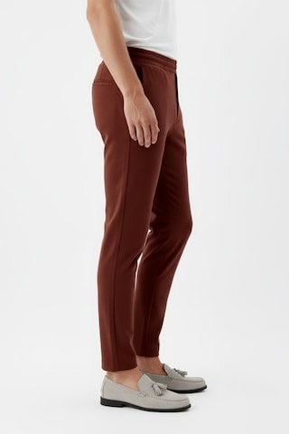 Sabri Özel Giotelli Erkek Tarçın Dar Kesim Slim Fit Yan Cep Bel Lastikli Jogger Pantolon