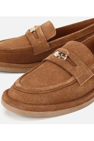 Hotiç Kadın Süet Deri Taba Tokalı Klasik Loafer 01ayh320520a340 01ayh320520a340