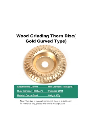 Xindoker Ahşap Taşlama Aleti: 100mm Altın Yaylı Tipi Karbon Çelik Uç Döşeme, Zımpara Ve Parlatma Diski Gümüş