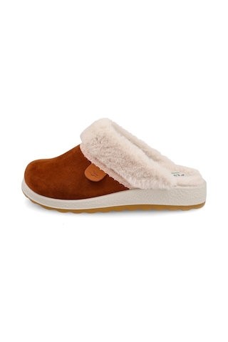 6310-brown Terlik/ Panduf Ev Kadın 51 Z58 Vu Fly Flot Cloth Woman Slıpper 6310-brown
