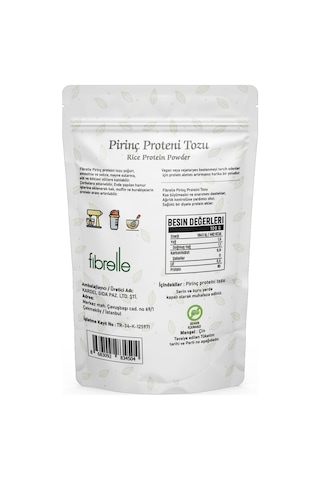 Pirinç Proteini Tozu 250 G // Yüksek Protein Oranı // %80 Protein