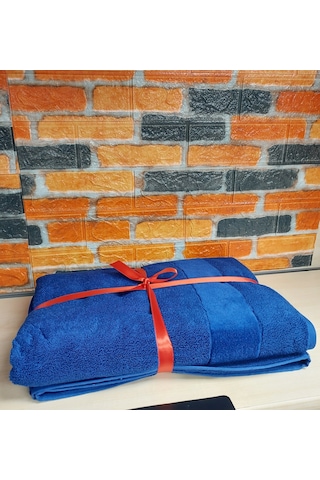 Özdilek Svv Border Yeni Seri Banyo Havlusu 76x147 - Persian Blue Saks Mavisi