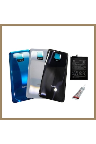 Kahveci.store Redmi Note 9 Pro Arka Batarya Kapağı ,batarya Ve B 22 Çok Renkli