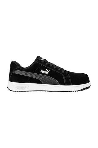Puma Safety Iconic Black Low S1pl Esd Siyah İş Ayakkabısı Fiberglas Burunlu Metal İçermez 44