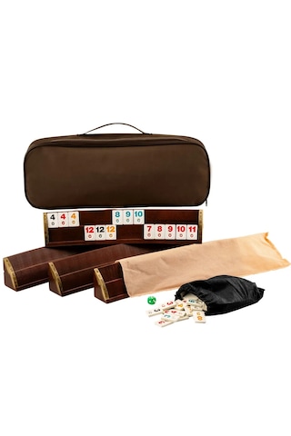 Cpx Oval Lüx Yüksek Kalite Birinci Sınıf Ağaç Okey Set