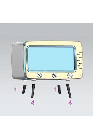 Createtech Sarı 2'si 1 Arada Doku Kutusu Ofis Masası Kutusu Telefon Standı Yaratıcı Tv Görünümü