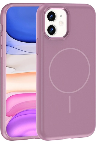 Apple Uyumlu iPhone 11 Kılıf M-safe Şarj Özellikli Metal Kamera Çerçeveli Zore Edi Silikon Kapak
