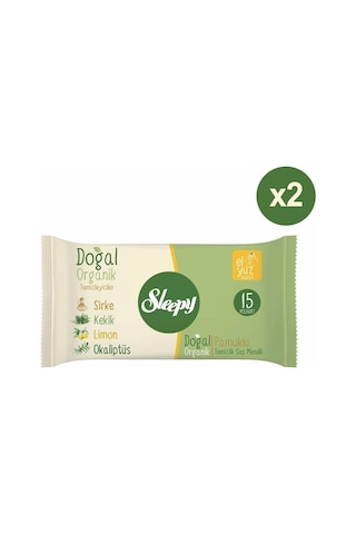 Sleepy Doğal Organik Temizlik Cep Mendil 2 X 10'Lu Paket 300 Yaprak