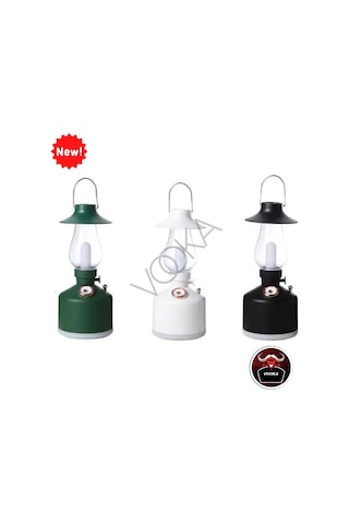 Vilya Vintage Şarjlı Gece Lambası & Hava Nemlendirici Buhar Makinesi Gaz Lambası Retro