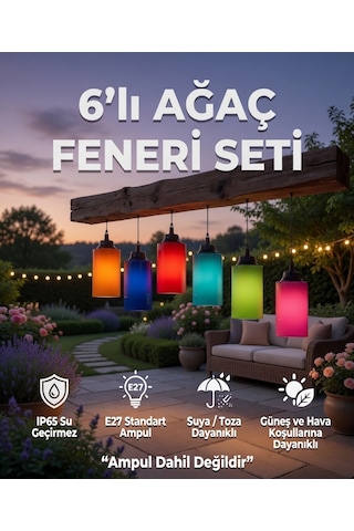 Neon Ağaç Feneri 6'lı Set