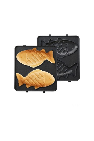 Yunboo 14x14cm F Modeli İçin H34031 Vafli Makinesi Uyumlu Kaymaz Kaplama Islak Kek Tepsisi Siyah