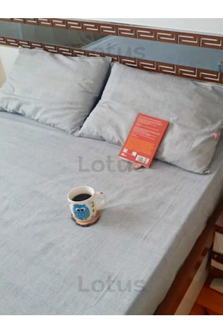 Fırça Desen Ranforce Lastikli Fitted Çarşaf Takımı Tek Kişilik Yastıklı Gri 120x200