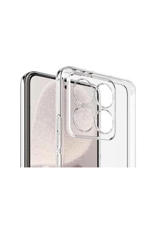 Noktaks - Xiaomi Uyumlu Xiaomi Mi 14t Pro - Kılıf Şeffaf Soft Slim Fitt Süper Silikon Kapak T35583 Şeffaf