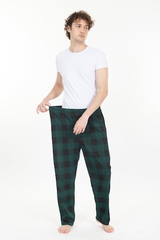 Büyük Beden Erkek Pijama Altı Cepli Fermuarlı Blr-08- 1002 Yeşil