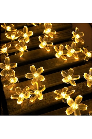 Trendooze Güneş Enerjili 50 Led Çiçek Bahçe Lambası - 8 Modlu, Ip44 Su Geçirmez